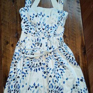 Black House White Market Geometric Halter Dress